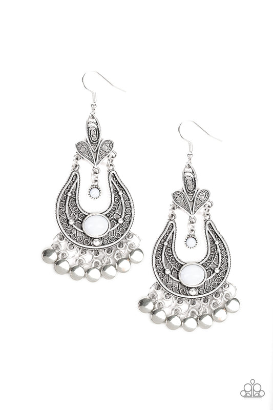 Fiesta Flair White Earrings Paparazzi Accessories. Subscribe & Save. $8 fashion jewelry
