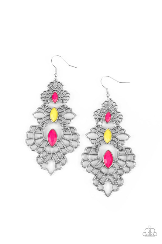 Flamboyant Frills - Multi Earring Paparazzi Accessories