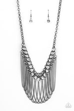 Load image into Gallery viewer, Flaunt Your Fringe - Black Necklace Paparazzi $5 Accessories. #P2ED-BKXX-143XX. Buy in installments 
