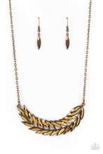 Load image into Gallery viewer, Flight of FANCINESS - Brass Necklace Paparazzi
