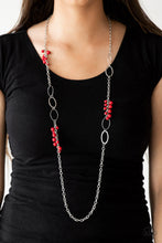 Load image into Gallery viewer, Paparazzi Necklace ~ Flirty Foxtrot - Red
