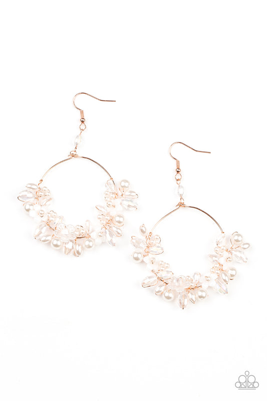 Floating Gardens Copper Earrings Paparazzi Accessories. Free Shipping! #P5WH-CPXX-147XX