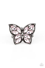 Load image into Gallery viewer, Paparazzi Fluttering Fashionista Pink Ring. Pink Butterfly Ring. #P4RE-PKXX-227XX. Free Shipping
