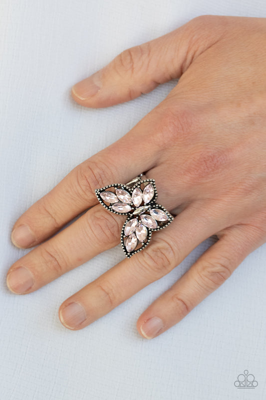 Fluttering Fashionista Pink Butterfly Ring Paparazzi Accessories. Dainty. Get Free Shipping. 