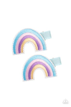 Load image into Gallery viewer, Paparazzi Follow Your Rainbow - Blue Hair Clip. Subscribe &amp; Save. #P7SS-BLXX-159XX. Hair Accessories
