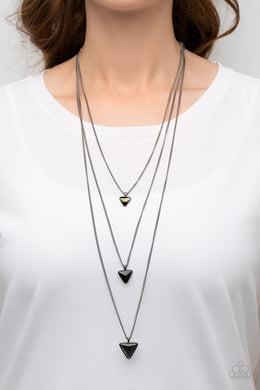 Follow the LUSTER Black Multi Layer Necklace Paparazzi Accessories. #P2ED-BKXX-188XX