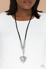 Load image into Gallery viewer, Paparazzi Necklace ~ Forbidden Love - Black - March 2021 Life Of the Party Exclusive Necklace
