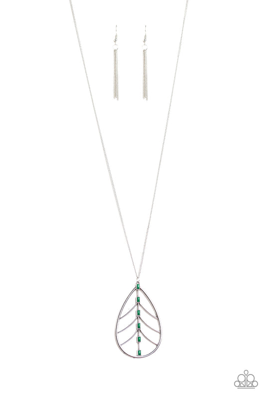 Forest Flair Green Necklace Paparazzi Accessories Long Pendant Necklace. Subscribe & Save. 
