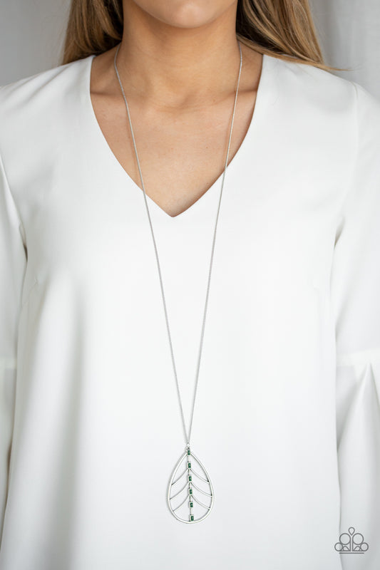 Paparazzi Forest Flair Green Necklace. Get Free Shipping. #P2SE-GRXX-177XX