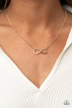 Load image into Gallery viewer, Paparazzi Forever Your Mom - Gold Infinity Dainty Necklace. #P2WD-GDXX-253XX. Free Shipping!
