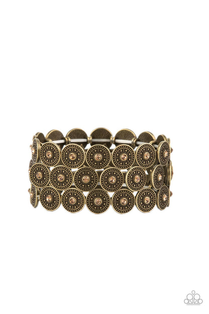 Paparazzi Forgotten Treasure Brass bracelet. #P9ST-BRXX-008XX. Subscribe & Save.