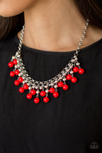 Load image into Gallery viewer, Paparazzi Necklace ~ Friday Night Fringe - Red
