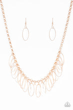 Load image into Gallery viewer, Paparazzi Necklace ~ Fringe Finale - Rose Gold Necklace
