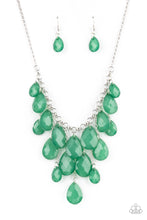 Load image into Gallery viewer, Front Row Flamboyance - Green Necklace Paparazzi Accessories Green Opaque Necklace
