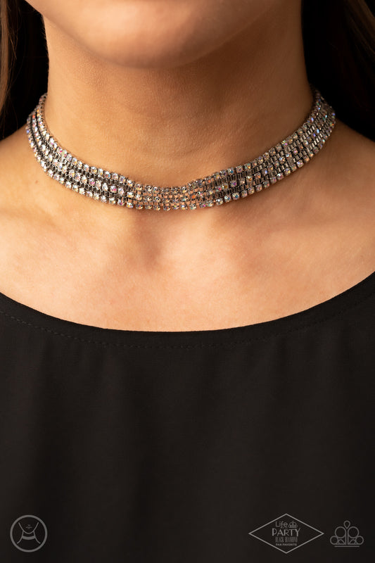 Paparazzi Full REIGN Multi Iridescent Choker Necklace. Get Free Shipping! #P2CH-MTXX-021XX