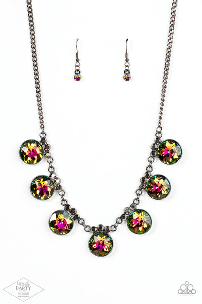 Paparazzi GLOW-Getter Glamour Multi Necklace Paparazzi Accessories. Oil Spill Jewelry. Dainty
