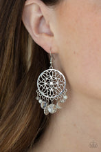 Load image into Gallery viewer, Paparazzi Earrings ~ Garden Dreamcatcher - White
