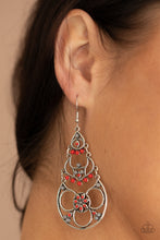 Load image into Gallery viewer, Paparazzi Earring ~ Garden Melody - Red
