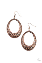Load image into Gallery viewer, Gardenista Grandeur Copper Earring Paparazzi Accessories. Get Free Shipping. #P5WH-CPXX-159XX
