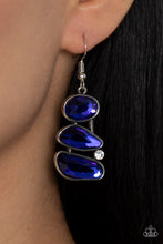 Load image into Gallery viewer, Gem Galaxy Blue Earrings Paparazzi Accessories. Subscribe &amp; Save. Fishhook $5 Earring.
