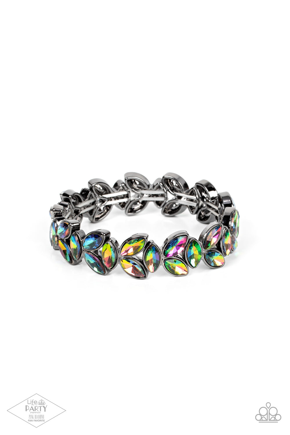 Paparazzi Gilded Gardens Multi Bracelet. Subscribe & Save. Leafy Stretchy Oil Spill $5 Bracelet