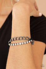 Load image into Gallery viewer, Paparazzi Glamour Grid Black Bracelet. Subscribe &amp; Save. #P9ED-BKXX-087XX. Bracelets for Women

