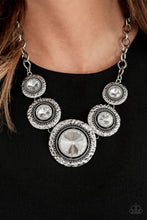 Load image into Gallery viewer, Global Glamour White Necklace Paparazzi Accessories. Subscribe &amp; Save. #P2ST-WTXX-027XX
