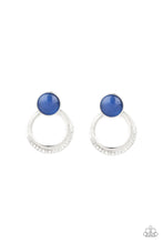 Load image into Gallery viewer, Paparazzi Earring ~ Glow Roll - Blue Earrings Paparazzi Accessories
