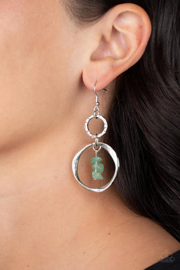 Good-Natured Spirit Jade Green Earring Paparazzi Accessories. Get Free Shipping. #P5SE-GRXX-148XX
