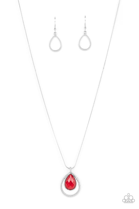 Paparazzi Gorgeously Glimmering Red Necklace. Subscribe & Save. #P2DA-RDXX-089XX