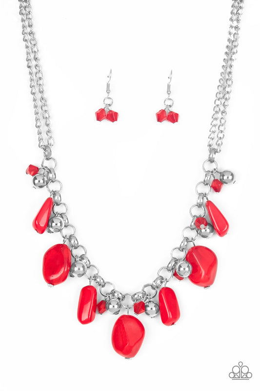 Paparazzi Necklace ~ Grand Canyon Grotto - Red Necklace Paparazzi Accessories