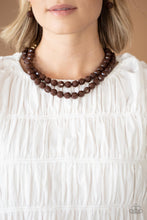 Load image into Gallery viewer, Greco Getaway Brown Necklace Paparazzi Accessories. #P2SE-BNXX-236FP. Subscribe &amp; Save.
