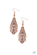 Load image into Gallery viewer, Paparazzi Earring ~ Greenhouse Goddess - Copper
