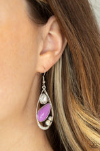 Load image into Gallery viewer, Paparazzi Earring ~ Harmonious Harbors - Purple
