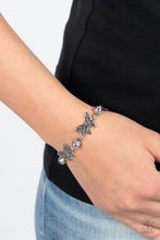 Load image into Gallery viewer, Has a WING to It Purple Butterfly Bracelet Paparazzi Accessories. #P9WH-PRXX-269XX. Free Shipping
