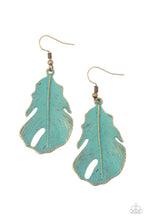 Load image into Gallery viewer, Heads QUILL Roll - Brass Earrings Paparazzi Accessories
