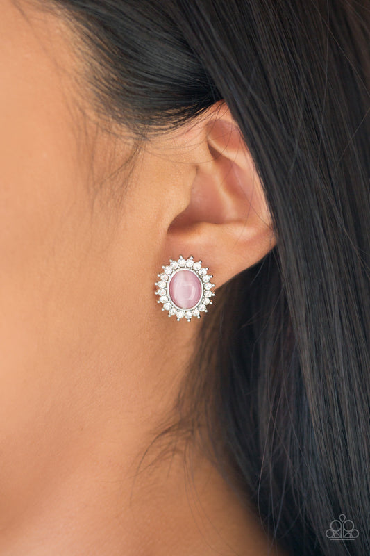 Paparazzi Hey There, Gorgeous - Pink Studs #P5PO-PKXX-044XX