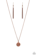 Load image into Gallery viewer, Hold On To Hope - Copper Necklace Paparazzi Accessories &quot;Hope&quot; Inspirational Necklace
