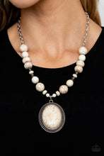 Load image into Gallery viewer, Paparazzi Home Sweet HOMESTEAD - White Stone Necklace at AainaasTreasureBox #P2SE-WTXX-223XX
