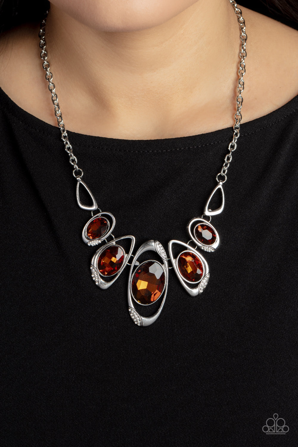 Paparazzi Hypnotic Twinkle Brown Necklace. Subscribe & Save. #P2ST-BNXX-075XX. Topaz Short Necklace