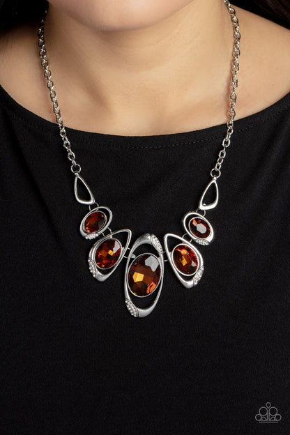 Paparazzi Hypnotic Twinkle Brown Necklace. Subscribe & Save. #P2ST-BNXX-075XX. Topaz Short Necklace