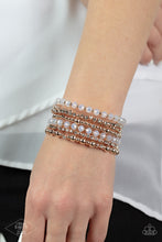 Load image into Gallery viewer, Paparazzi ICE Knowing You Rose Gold Bracelet. Get Free Shipping. #P9RE-GDRS-354XX
