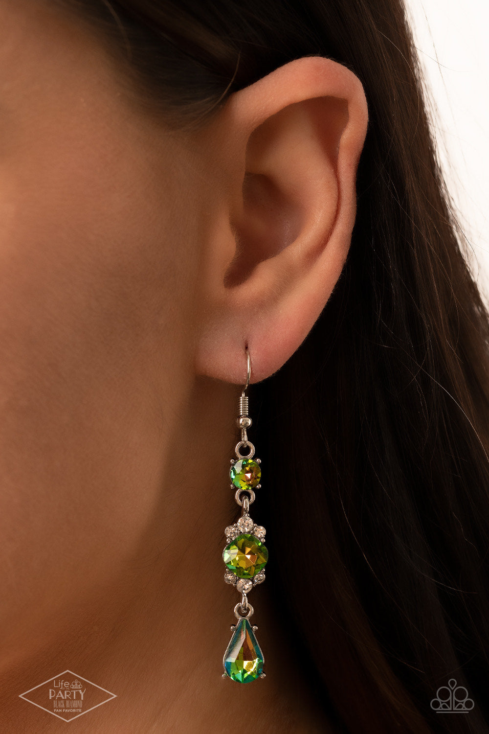 Paparazzi Outstanding Opulence Multi Oil Spill Earring online at AainaasTreasrureBox $5 Jewelry