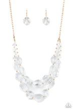 Load image into Gallery viewer, Paparazzi Icy Illumination Gold Necklace. #P2ST-GDXX-124XX. Subscribe &amp; Save
