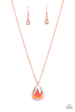 Load image into Gallery viewer, Paparazzi Illustrious Icon Copper Iridescent Necklace. Subscribe &amp; Save. #P2DA-CPSH-185XX
