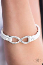 Load image into Gallery viewer, Paparazzi Innocent Till Proven GLITZY! - White Bracelet
