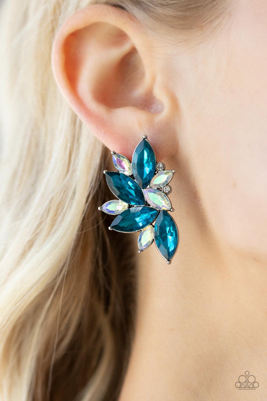 Paparazzi Instant Iridescence Blue Post Earring Paparazzi Accessories. Get Free Shipping! Iridescent