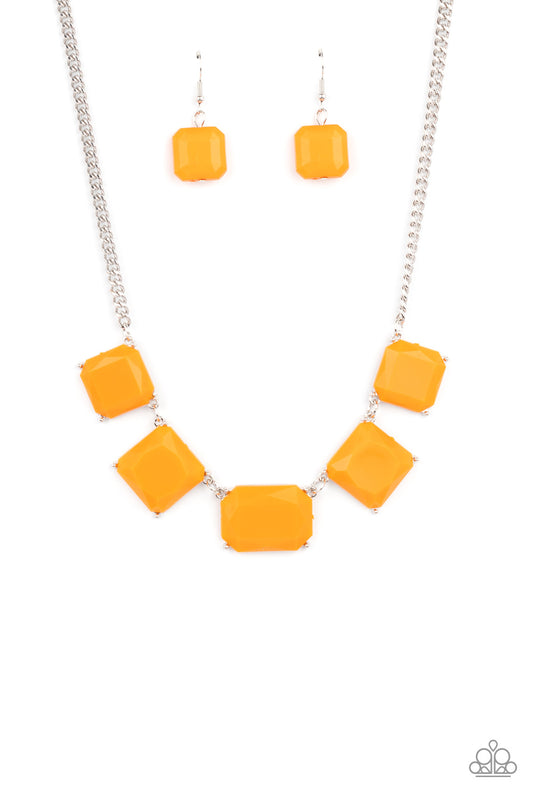 Instant Mood Booster - Orange Necklace Paparazzi Accessories
