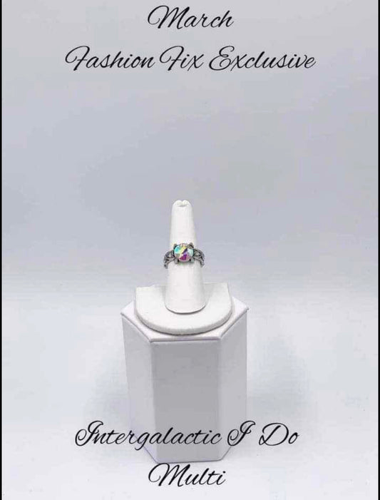 Paparazzi Intergalactic I Do - Multi Oil Spill Ring Fashion Fix Exclusive