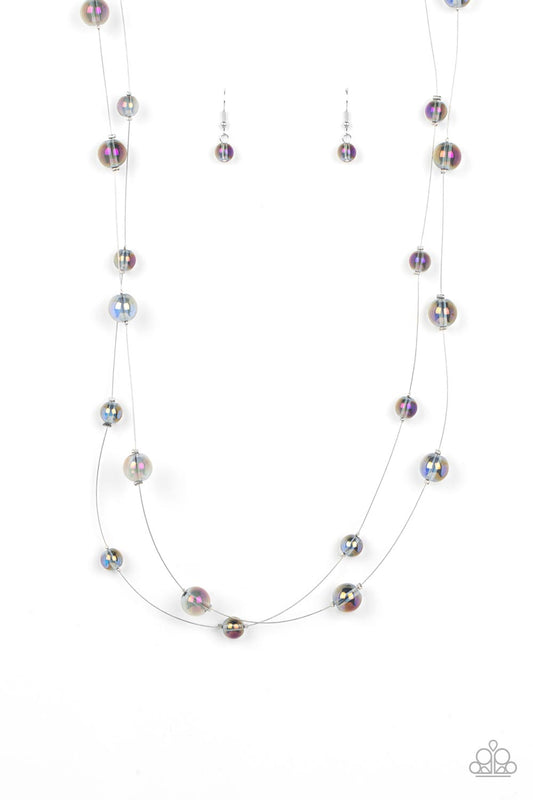 Interstellar Illusions Purple Necklace Paparazzi Accessories. Get Free Shipping. #P2WH-PRXX-435HR